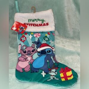 NWT Disney Stitch Merry Stitchmas 18" Christmas Stocking Lilo and Stitch